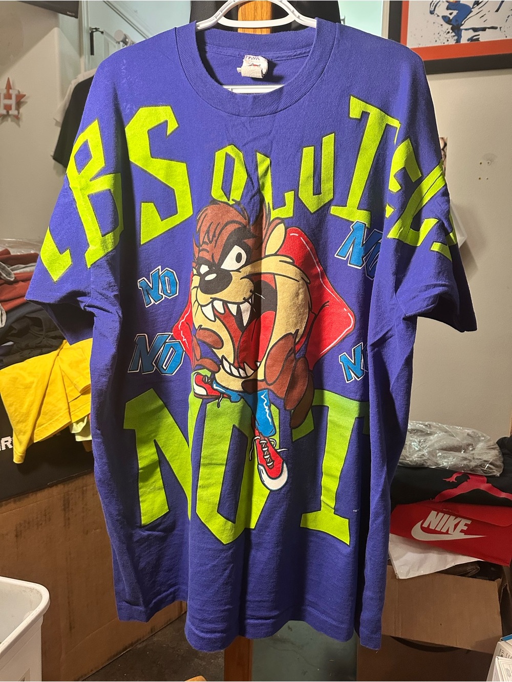 Vintage 1997 Looney Tunes Taz ‘Absolutely Not’ T-Shirt